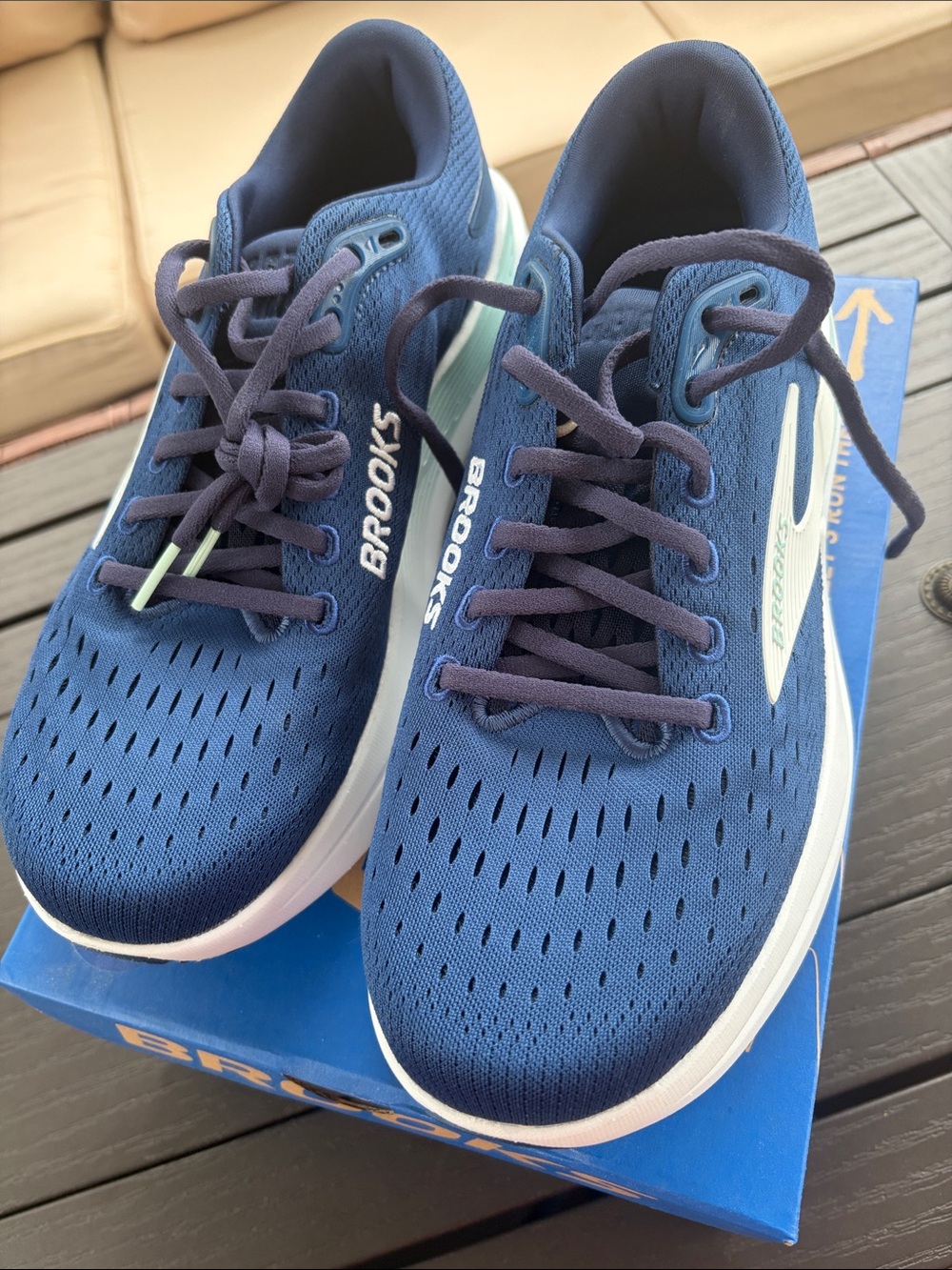 Women’s Brooks Ghost Max 3 Blue Running Shoes with White Accents